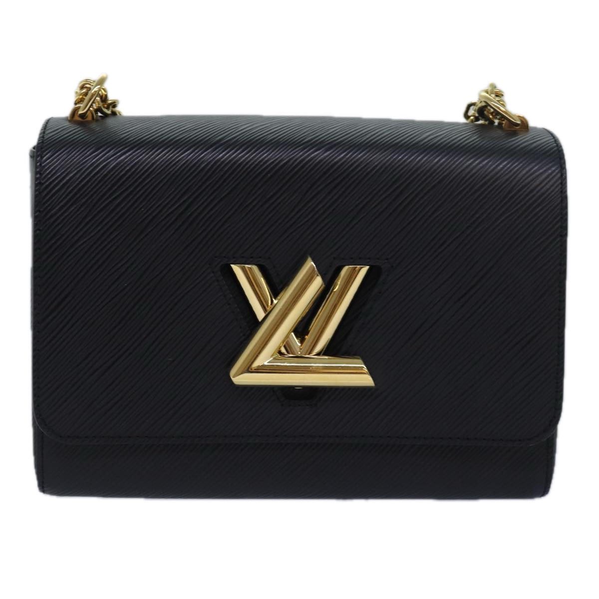 LOUIS VUITTON Epi Twist MM Shoulder Bag Black M21113 LV Auth 80968A