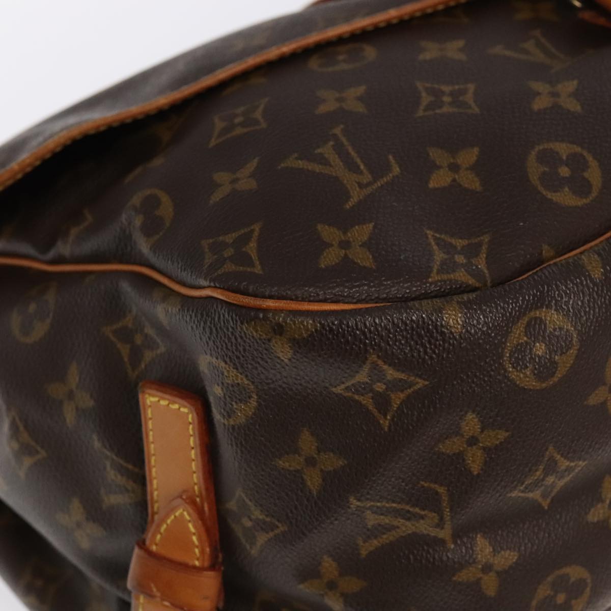 LOUIS VUITTON Monogram Saumur 35 Shoulder Bag M42254 LV Auth 80996