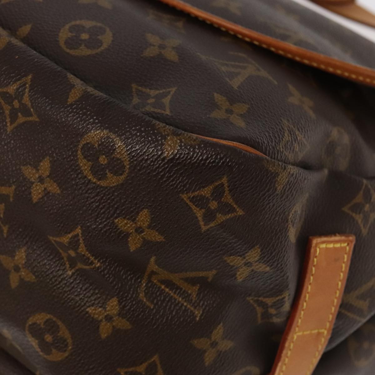 LOUIS VUITTON Monogram Saumur 35 Shoulder Bag M42254 LV Auth 80996