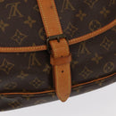 LOUIS VUITTON Monogram Saumur 35 Shoulder Bag M42254 LV Auth 80996-26