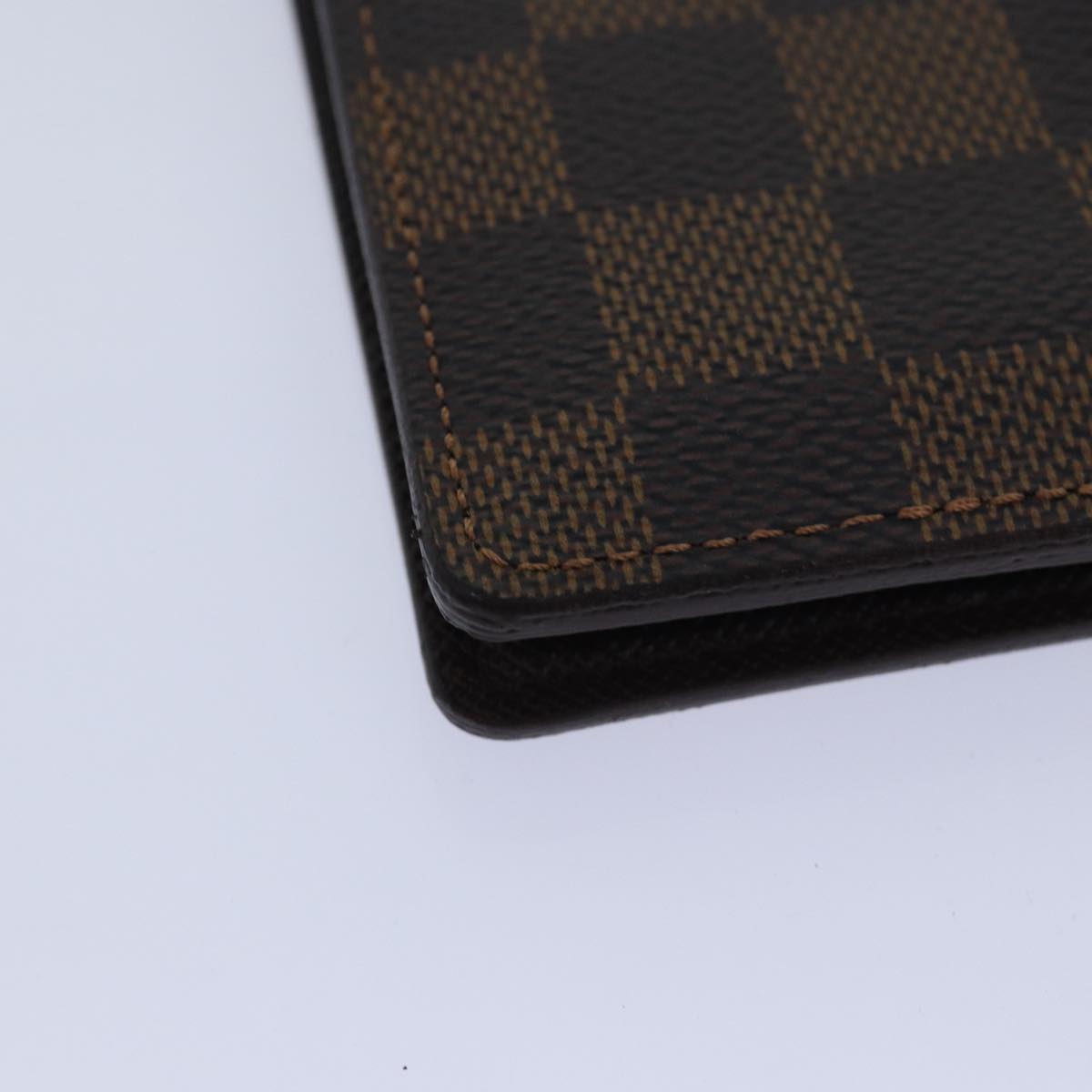 LOUIS VUITTON Damier Ebene Organizer Dupoch Card Case N61721 LV Auth 80998