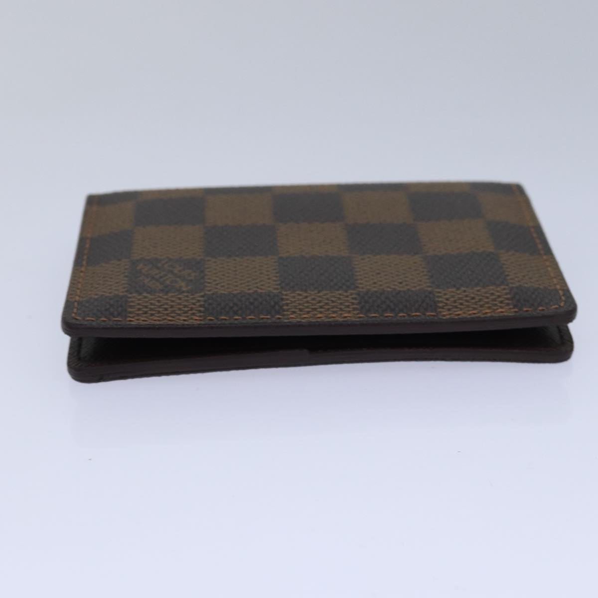 LOUIS VUITTON Damier Ebene Organizer Dupoch Card Case N61721 LV Auth 80998