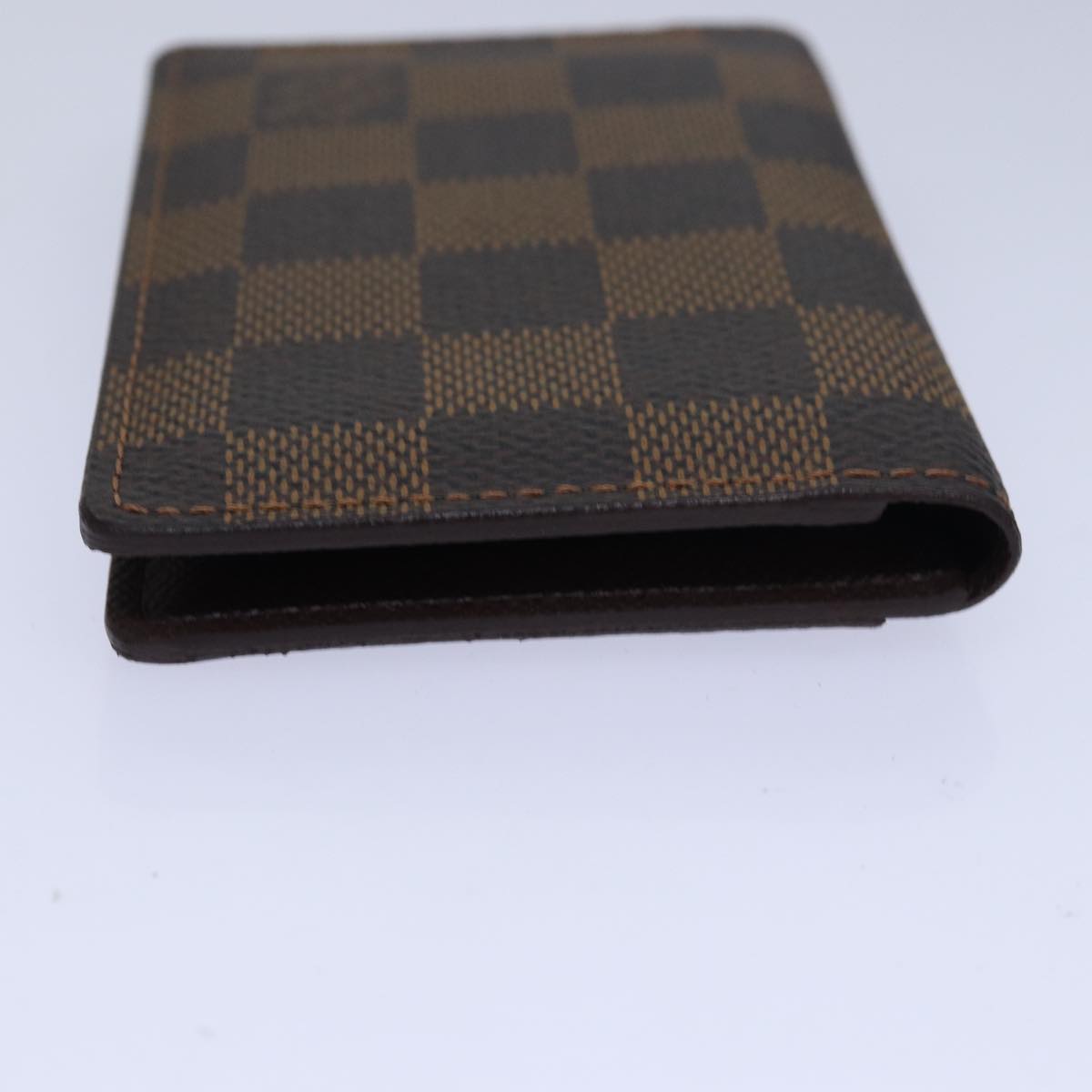 LOUIS VUITTON Damier Ebene Organizer Dupoch Card Case N61721 LV Auth 80998