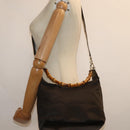 GUCCI Bamboo Hand Bag Nylon 000 2058 0531 5 Auth 80999-22