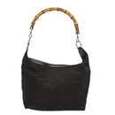 GUCCI Bamboo Hand Bag Nylon 000 2058 0531 5 Auth 80999-2