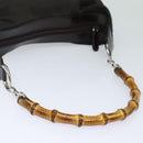 GUCCI Bamboo Hand Bag Nylon 000 2058 0531 5 Auth 80999-7