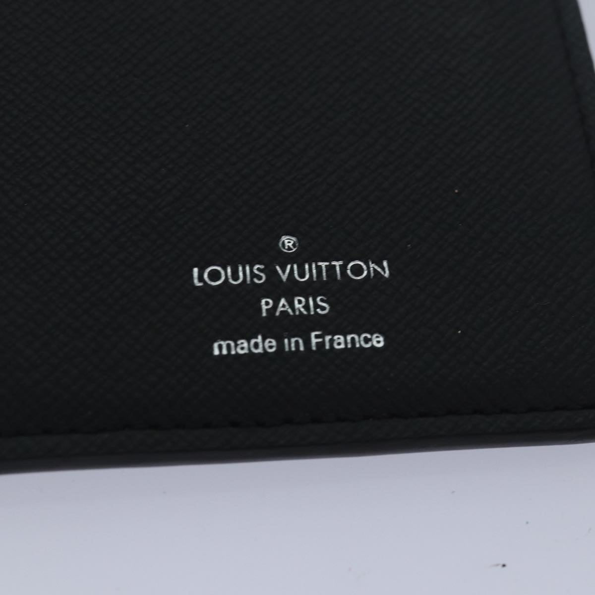 LOUIS VUITTON Damier Graphite Portefeuille Brazza Long Wallet N62665 Auth 81002