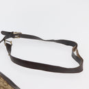 CELINE C Sulky Shoulder Bag Canvas Beige Brown Auth 81007-10