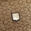 CELINE C Sulky Shoulder Bag Canvas Beige Brown Auth 81007-19