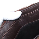 CELINE C Sulky Shoulder Bag Canvas Beige Brown Auth 81007-20