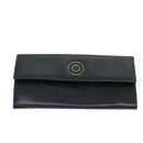 CELINE Long Wallet Leather Black Auth 81009-13