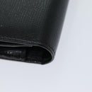 CELINE Long Wallet Leather Black Auth 81009-14
