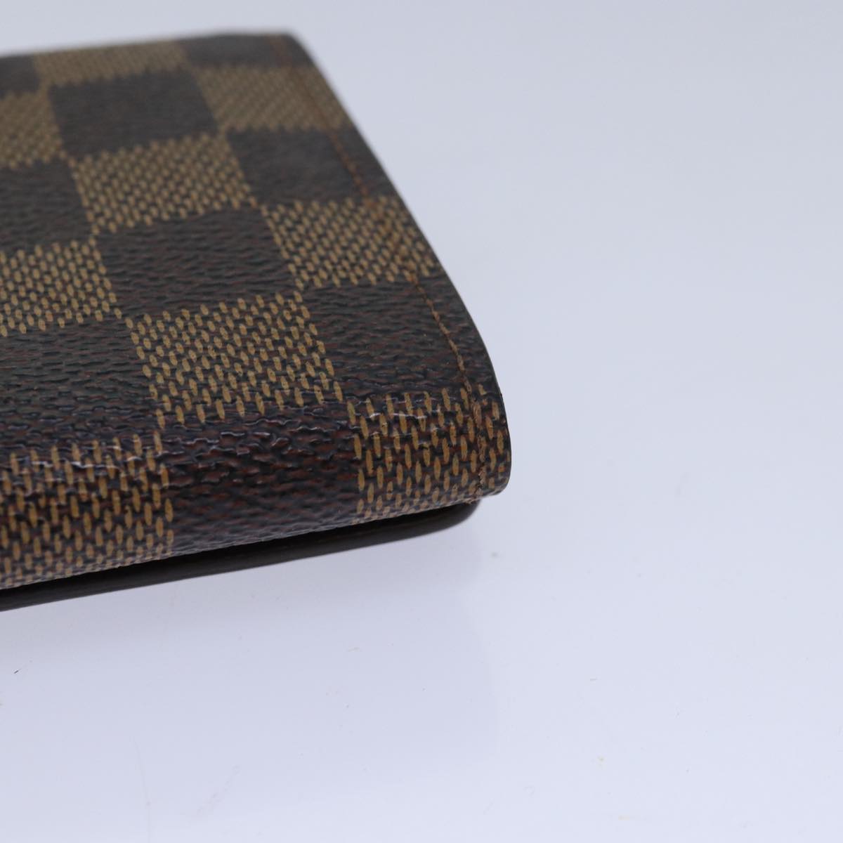 LOUIS VUITTON Damier Ebene Portefeuille Tresor Bifold Wallet N61736 Auth 81019