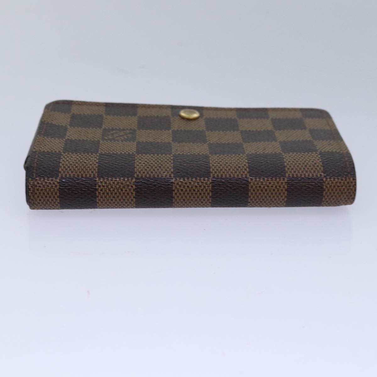 LOUIS VUITTON Damier Ebene Portefeuille Tresor Bifold Wallet N61736 Auth 81019