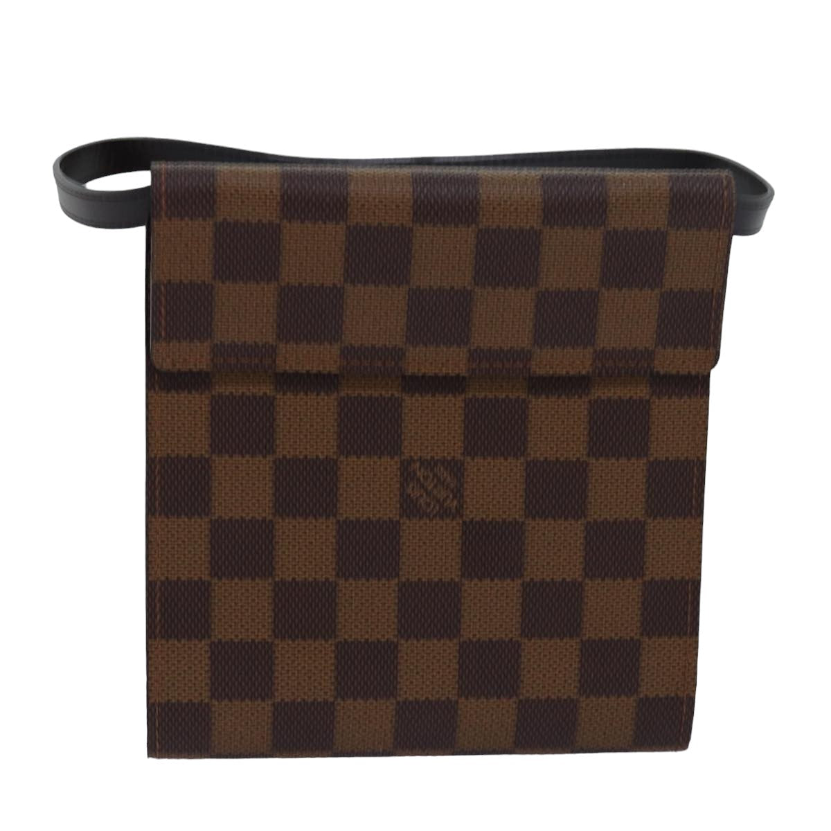 LOUIS VUITTON Damier Ebene CD Holder Pouch N62935 LV Auth 81021 - 0