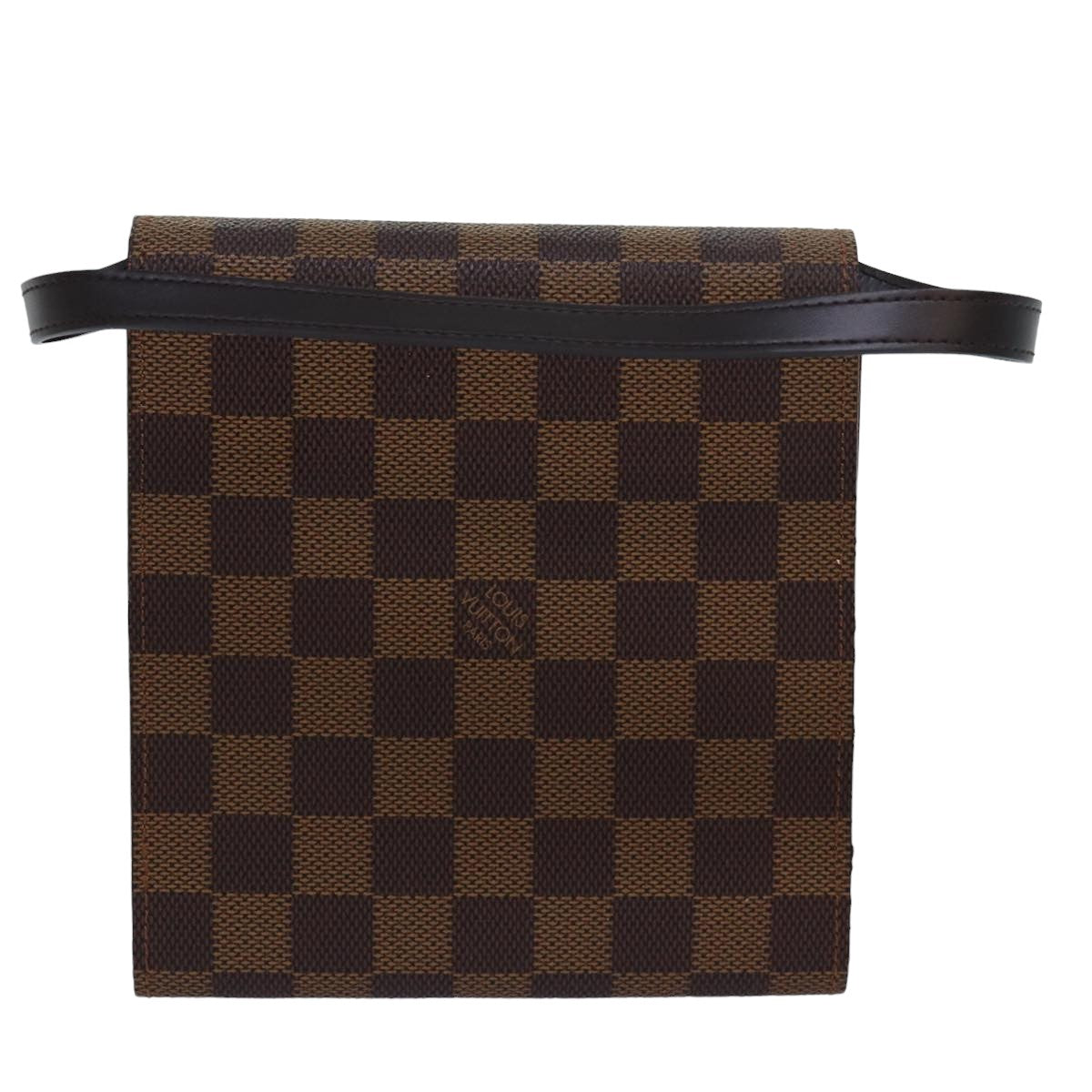 LOUIS VUITTON Damier Ebene CD Holder Pouch N62935 LV Auth 81021