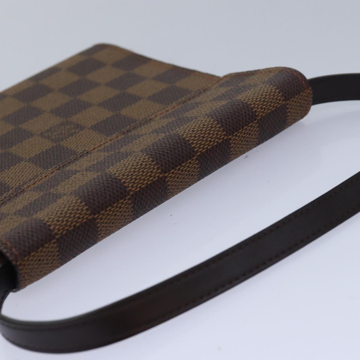 LOUIS VUITTON Damier Ebene CD Holder Pouch N62935 LV Auth 81021