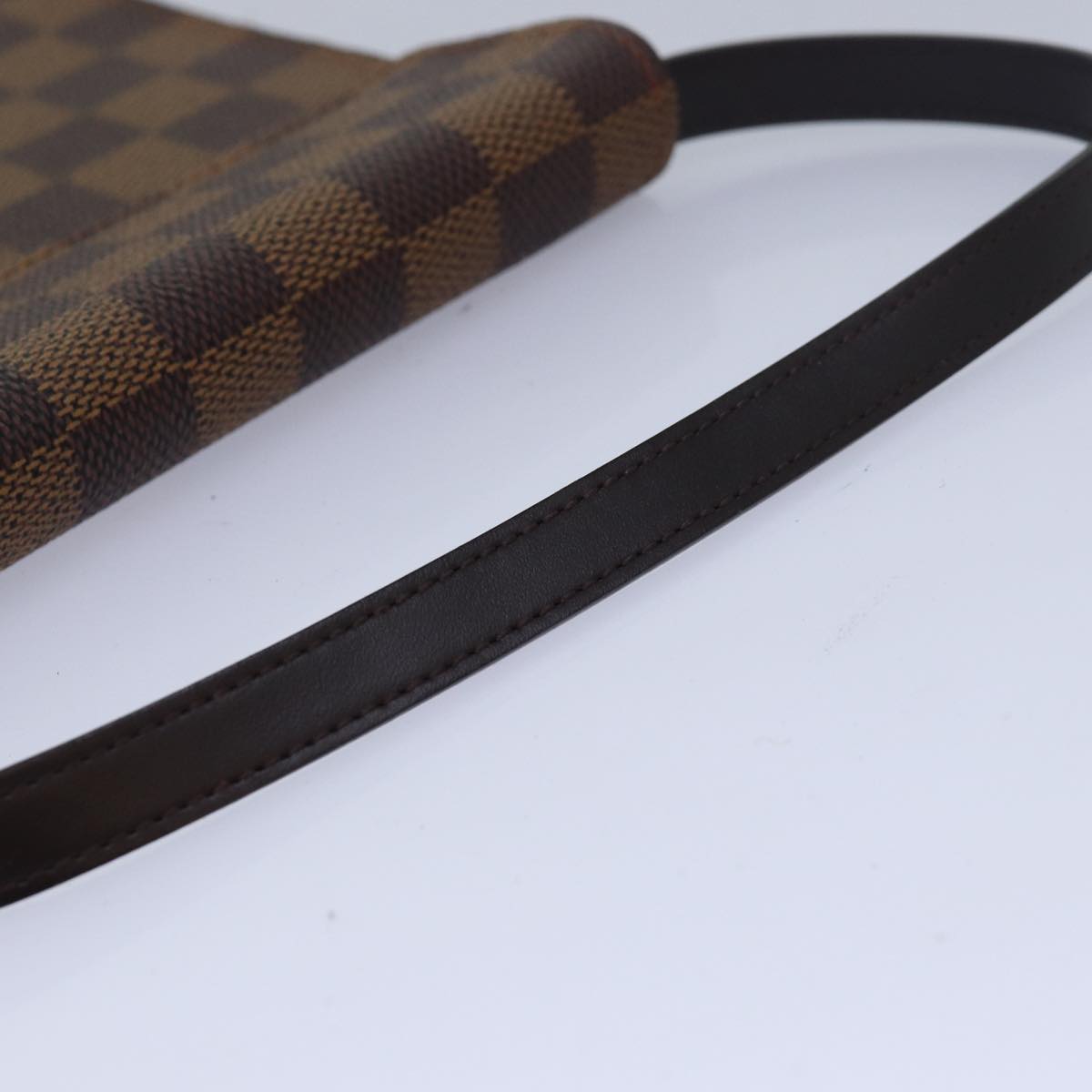 LOUIS VUITTON Damier Ebene CD Holder Pouch N62935 LV Auth 81021