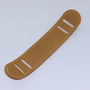 LOUIS VUITTON Powanie Name Tag Shoulder Strap Leather Set Beige LV Auth 81023-20