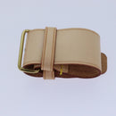 LOUIS VUITTON Powanie Name Tag Shoulder Strap Leather Set Beige LV Auth 81023-22