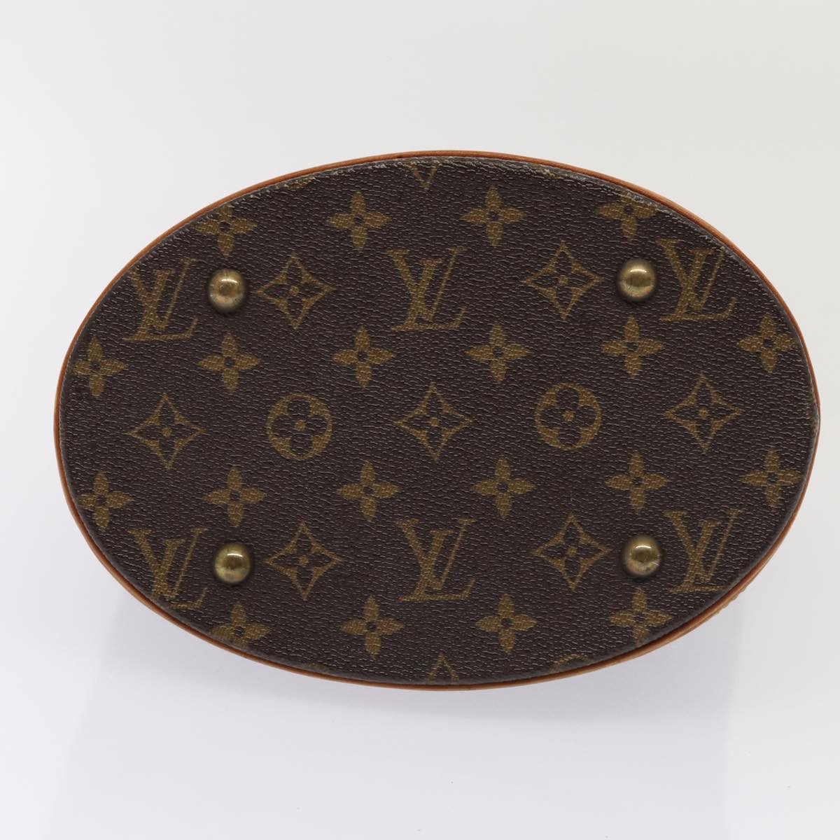 LOUIS VUITTON Monogram Bucket PM Shoulder Bag M42238 LV Auth 81028