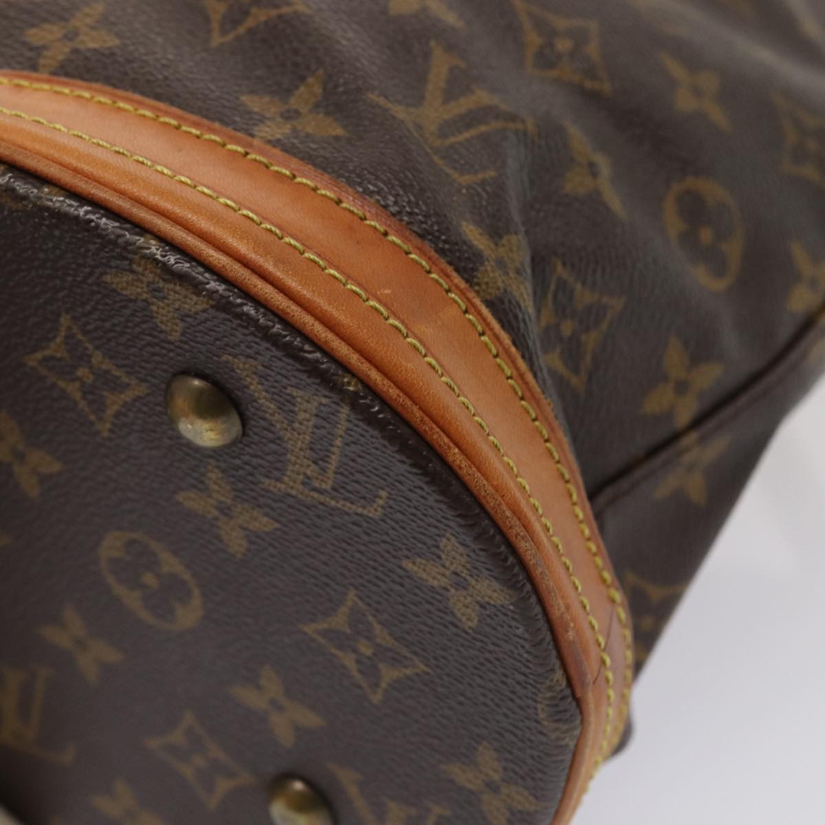 LOUIS VUITTON Monogram Bucket PM Shoulder Bag M42238 LV Auth 81028