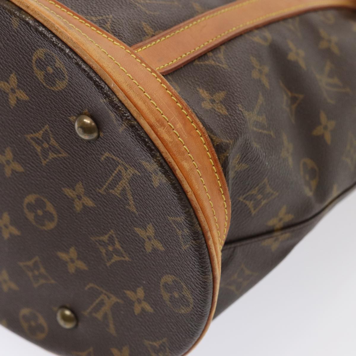 LOUIS VUITTON Monogram Bucket GM Shoulder Bag M42236 LV Auth 81033