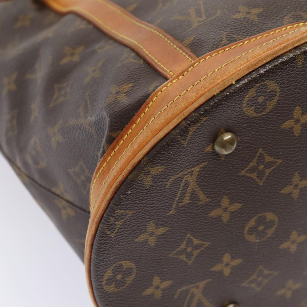 LOUIS VUITTON Monogram Bucket GM Shoulder Bag M42236 LV Auth 81033