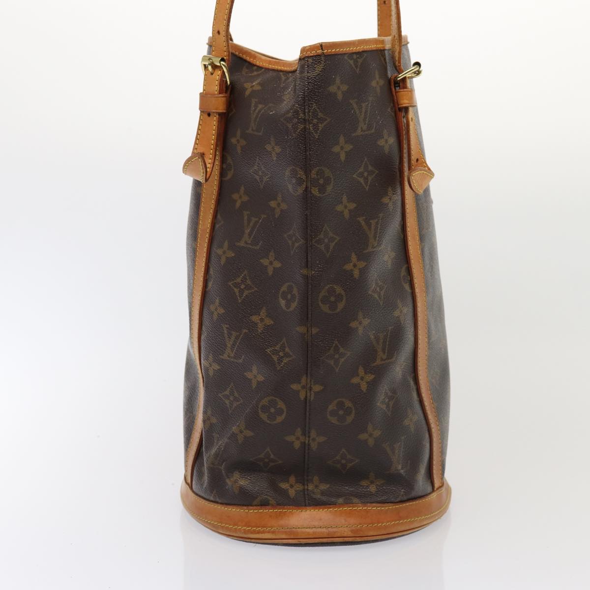 LOUIS VUITTON Monogram Bucket GM Shoulder Bag M42236 LV Auth 81033