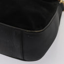 GUCCI Bamboo Handtasche Wildleder 2way Schwarz Original 81045-8