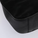 GUCCI Bamboo Hand Bag Suede 2way Black Auth 81045-17