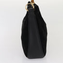 GUCCI Bamboo Handtasche Wildleder 2way Schwarz Original 81045-4