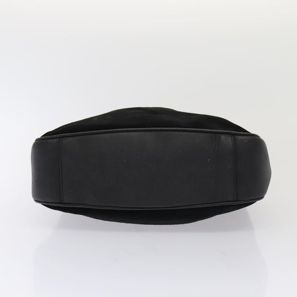 GUCCI Bamboo Handtasche Wildleder 2way Schwarz Original 81045