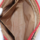 BURBERRY Nova Check Tote Bag Canvas Beige Red Auth 81053-12