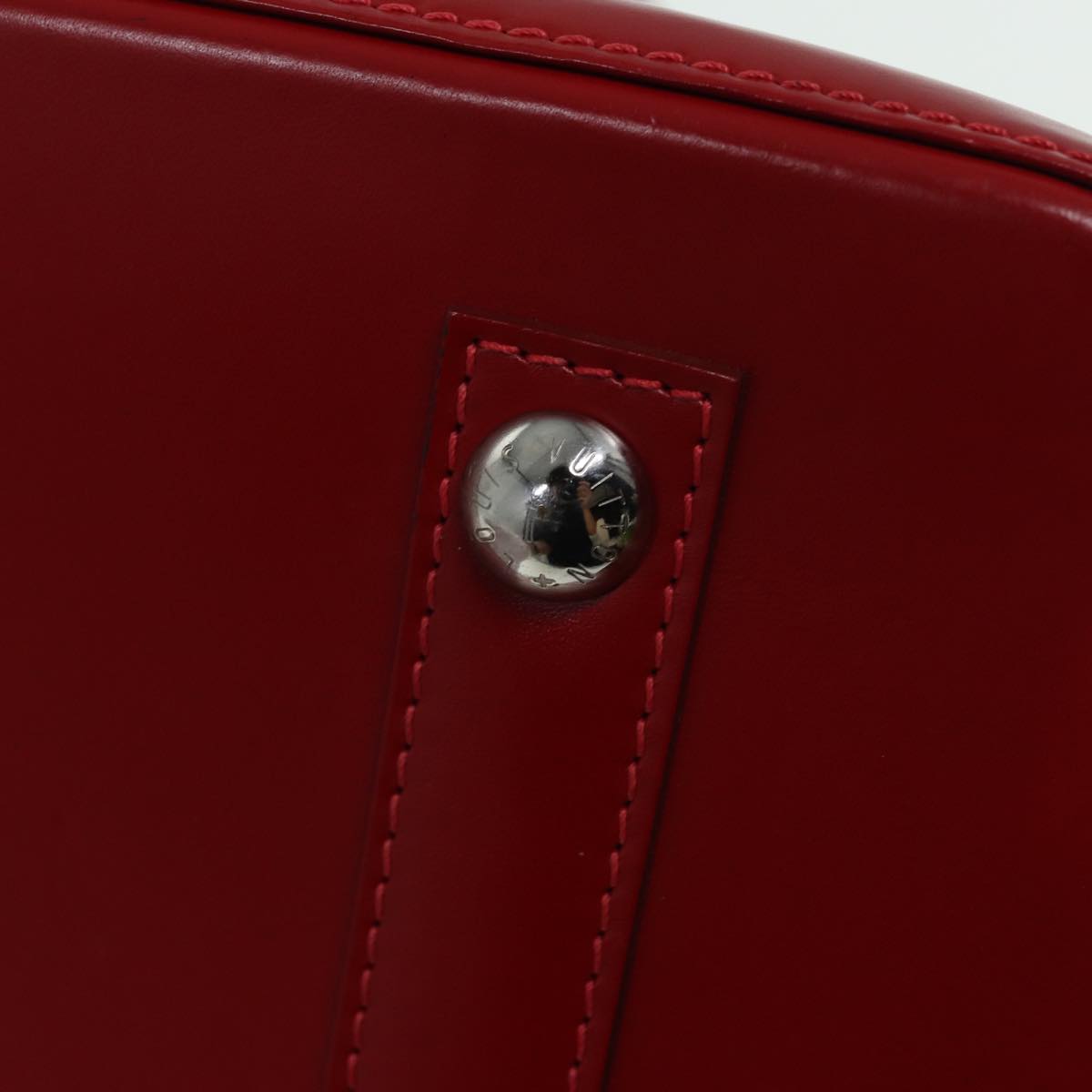 LOUIS VUITTON Epi Alma PM Hand Bag Red Car Mine M4058E LV Auth 81057