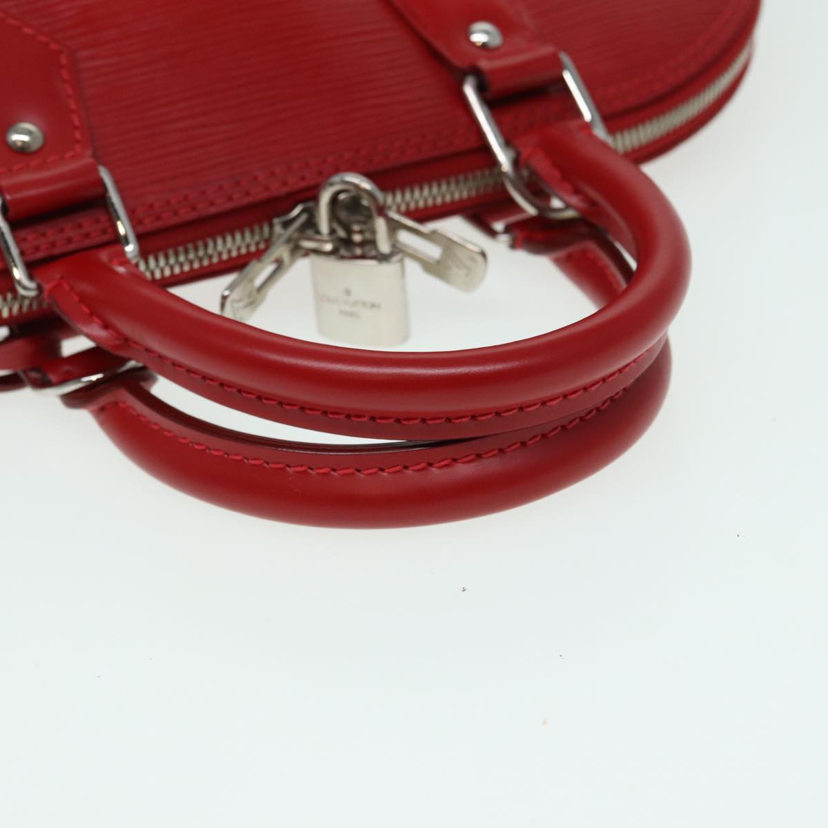 LOUIS VUITTON Epi Alma PM Hand Bag Red Car Mine M4058E LV Auth 81057