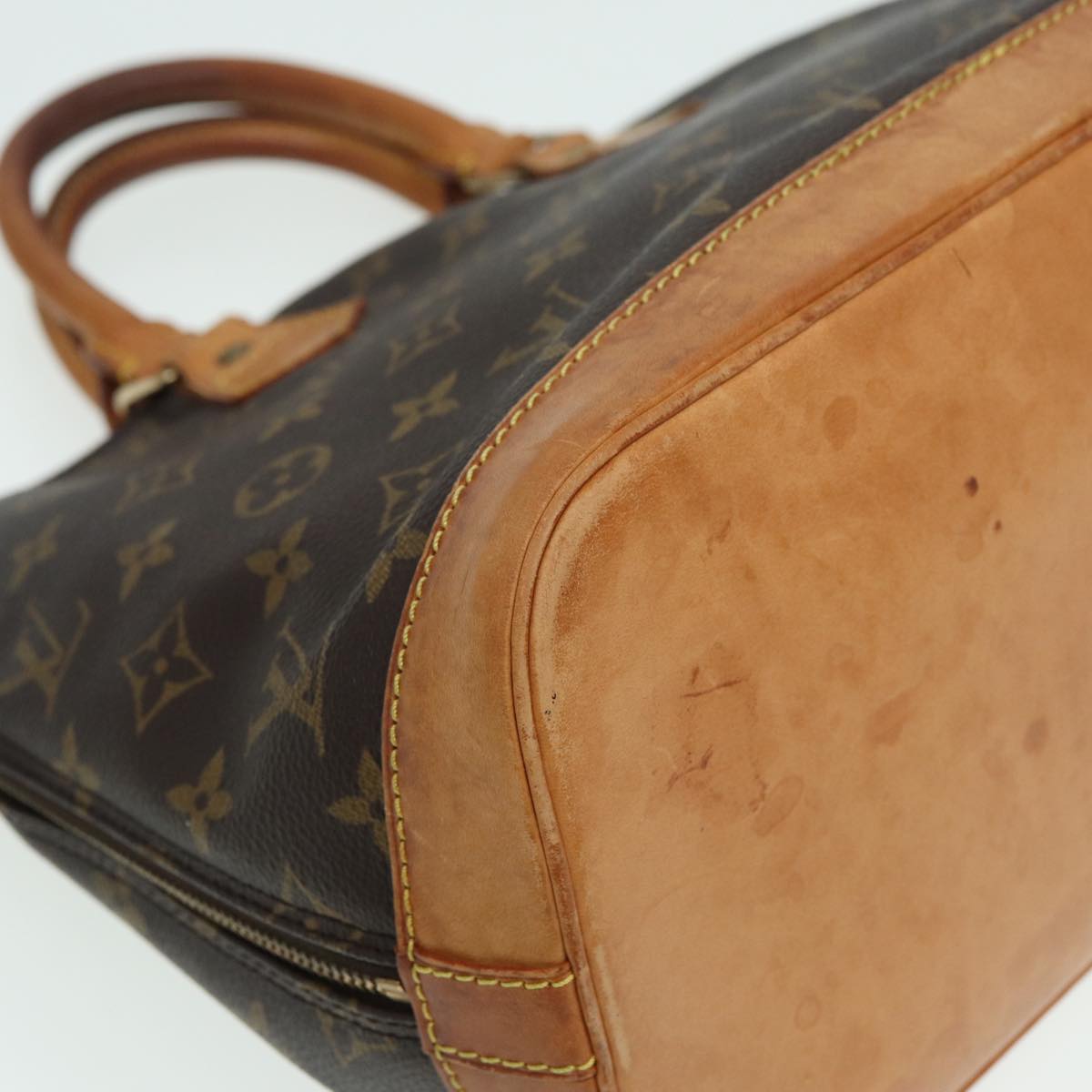 LOUIS VUITTON Monogram Alma Hand Bag M51130 LV Auth 81058