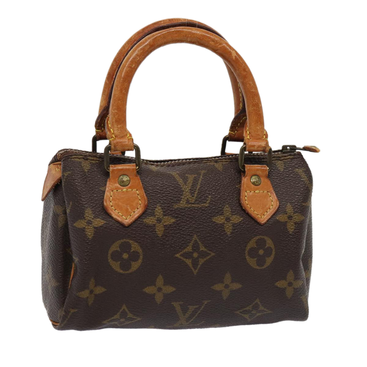 LOUIS VUITTON Monogram Mini Speedy Hand Bag M41534 LV Auth 81062