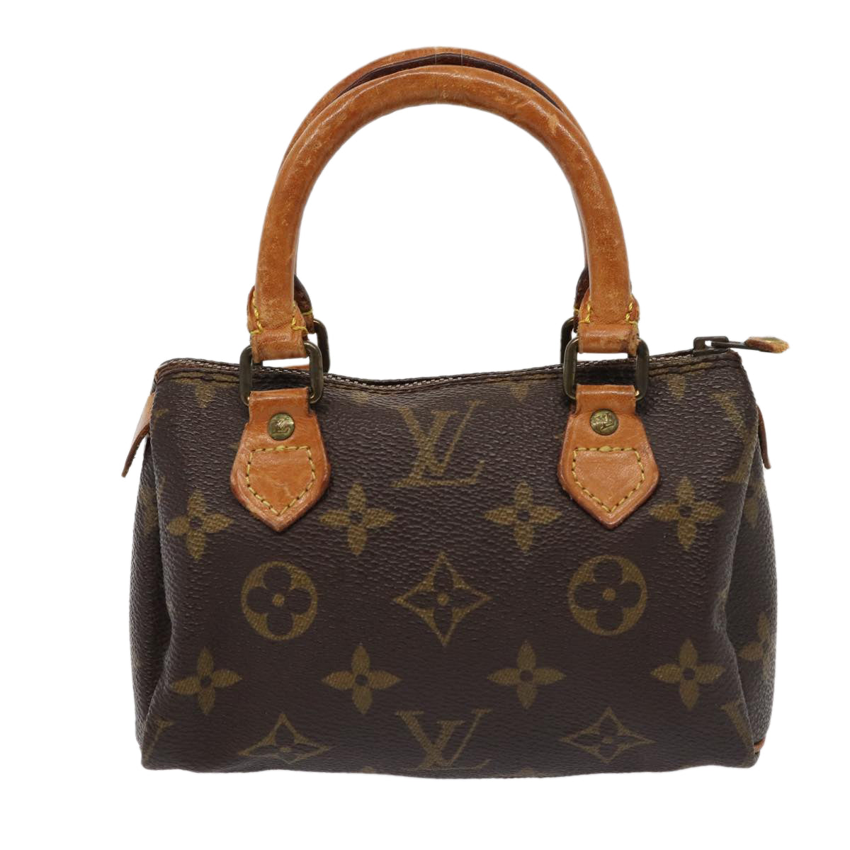 LOUIS VUITTON Monogram Mini Speedy Hand Bag M41534 LV Auth 81062