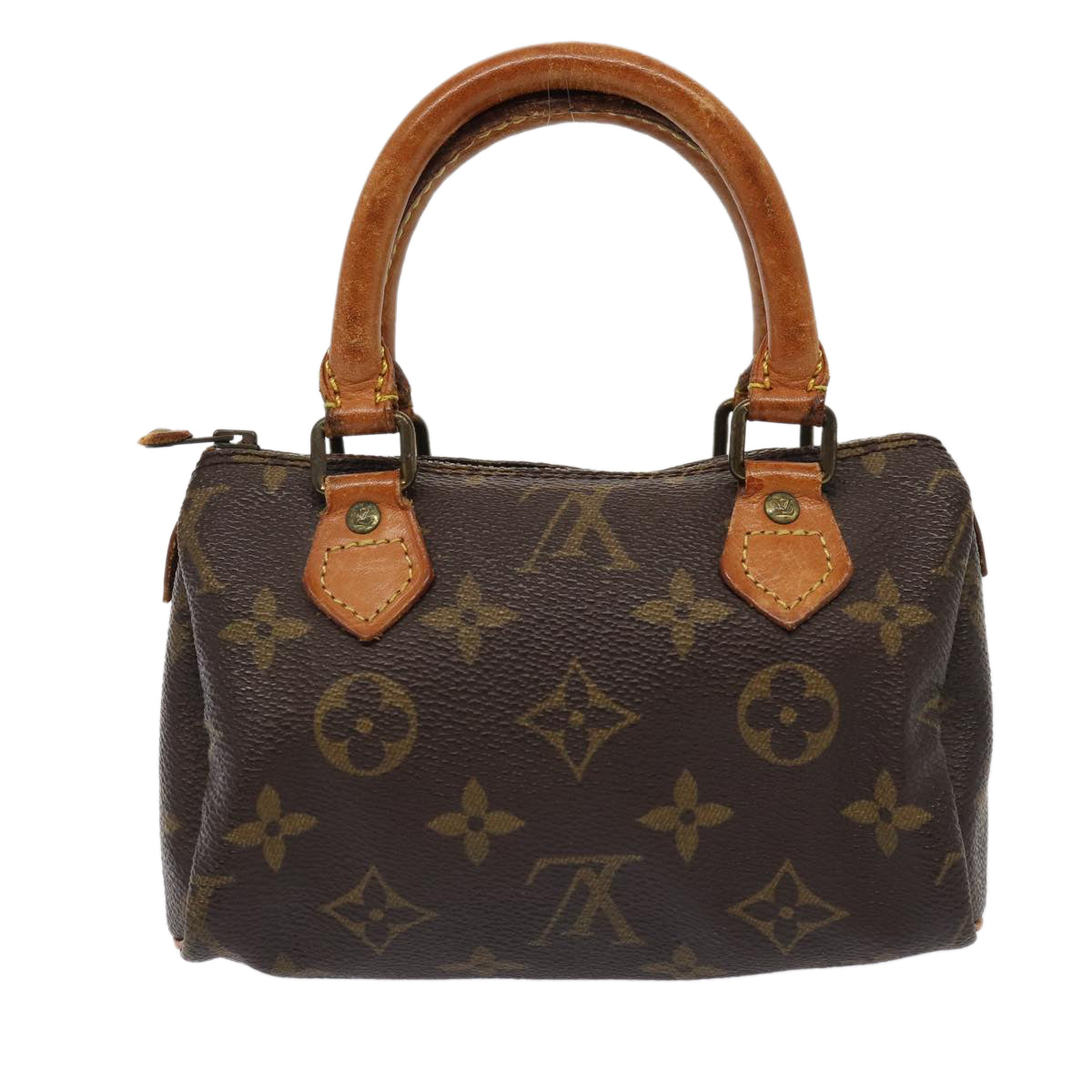 LOUIS VUITTON Monogram Mini Speedy Hand Bag M41534 LV Auth 81062