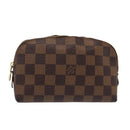 LOUIS VUITTON Damier Ebene Pochette Cosmetic PM Pouch N47516 LV Auth 81069-1