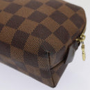 LOUIS VUITTON Damier Ebene Pochette Cosmetic PM Pouch N47516 LV Auth 81069-14