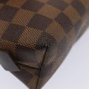 LOUIS VUITTON Damier Ebene Pochette Cosmetic PM Pouch N47516 LV Auth 81069-15