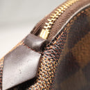 LOUIS VUITTON Damier Ebene Pochette Cosmetic PM Pouch N47516 LV Auth 81069-7