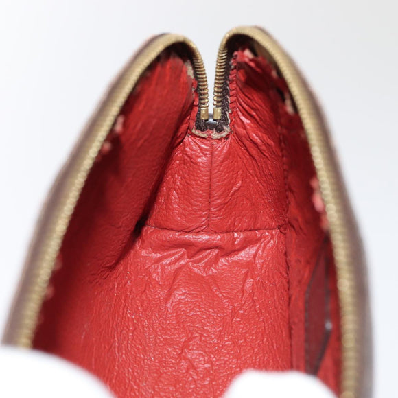 LOUIS VUITTON Damier Ebene Pochette Cosmetic PM Pouch N47516 LV Auth 81069