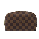 LOUIS VUITTON Damier Ebene Pochette Cosmetic PM Pouch N47516 LV Auth 81069-12
