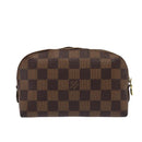 LOUIS VUITTON Damier Ebene Pochette Cosmetic PM Pouch N47516 LV Auth 81069-2