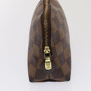 LOUIS VUITTON Damier Ebene Pochette Cosmetic PM Pouch N47516 LV Auth 81069-3