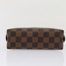 LOUIS VUITTON Damier Ebene Pochette Cosmetic PM Pouch N47516 LV Auth 81069-6