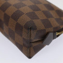 LOUIS VUITTON Damier Ebene Pochette Cosmetic PM Pouch N47516 LV Auth 81069-7